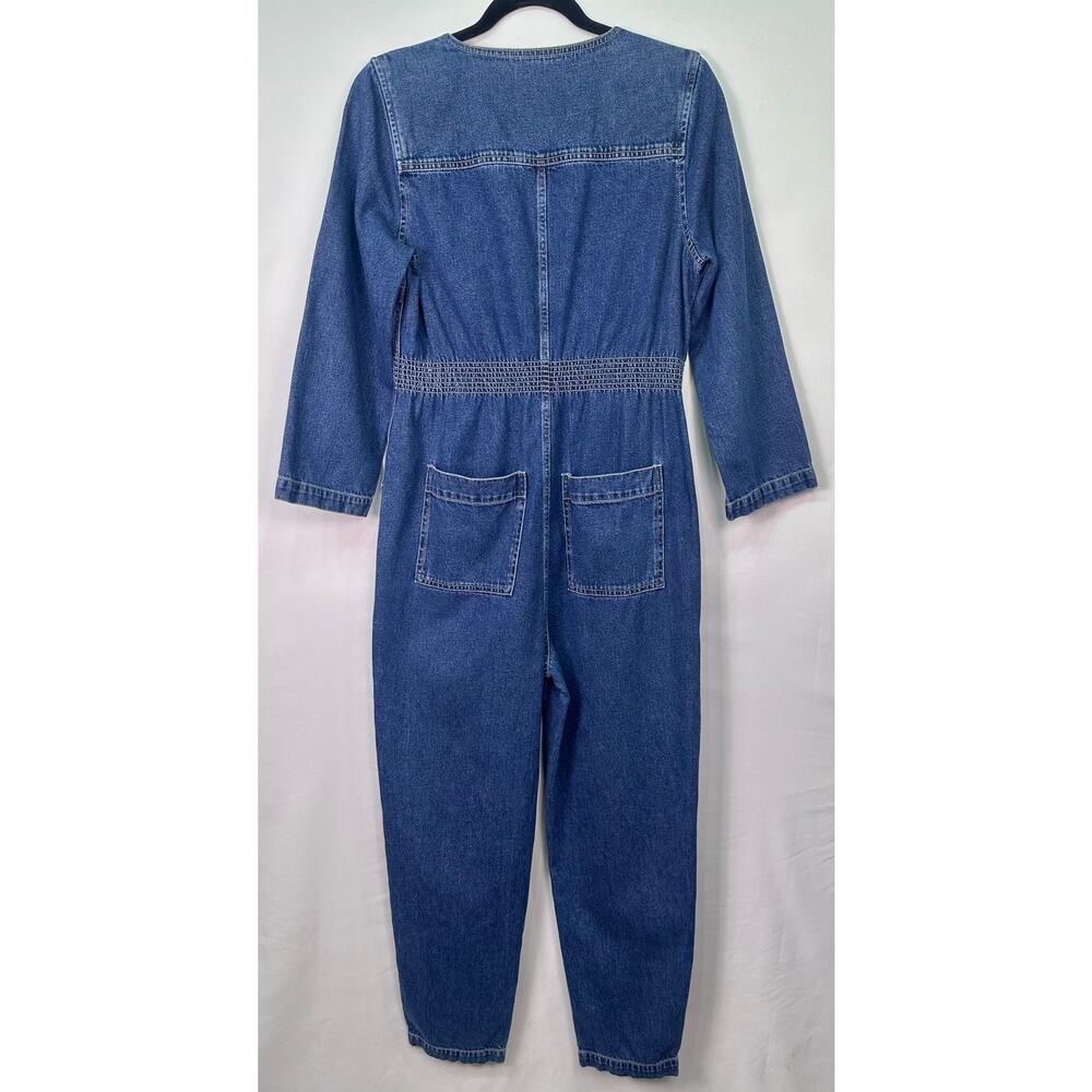 Madewell Denim Jumpsuit Small Blue Zip Front One Piece Coveralls NWOT - Picture 5 of 13
